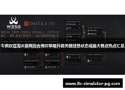 今夜欧冠淘汰赛两回合博弈策略升级关键球员状态成最大看点热点汇总